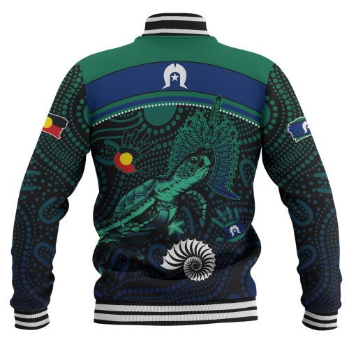 Indigenous Australian Aboriginal Baseball Jacket Turtle Of The Dreaming NAIDOC Edition Indigenous Australian Aboriginal Baseball Jacket Turtle Of The Dreaming NAIDOC Edition