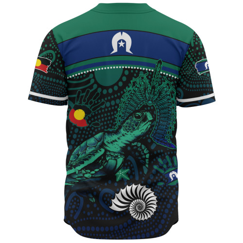 Indigenous Australian Aboriginal Baseball Shirt Turtle Of The Dreaming NAIDOC Edition Indigenous Australian Aboriginal Baseball Shirt Turtle Of The Dreaming NAIDOC Edition