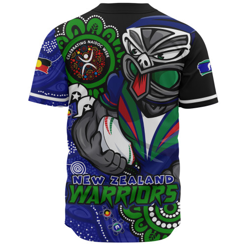New Zealand Warriors Baseball Shirt Power Through Generations NAIDOC Edition New Zealand Warriors Baseball Shirt Power Through Generations NAIDOC Edition