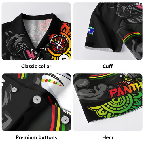 Penrith Panthers Hawaiian Shirt Power Through Generations NAIDOC Edition Penrith Panthers Hawaiian Shirt Power Through Generations NAIDOC Edition