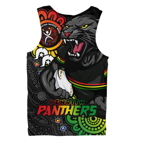 Penrith Panthers Men Singlet Power Through Generations NAIDOC Edition Penrith Panthers Men Singlet Power Through Generations NAIDOC Edition