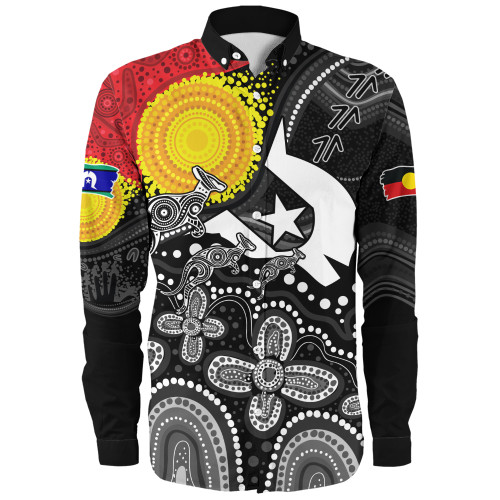 Indigenous Australian Aboriginal Long Sleeve Shirt Journey Of Generations NAIDOC Edition