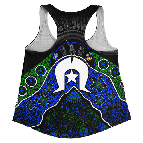 Indigenous Australian Aboriginal Women Racerback Singlet Torres Warrior Legacy NAIDOC Journey