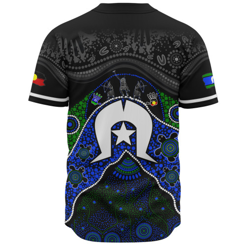 Indigenous Australian Aboriginal Baseball Shirt Torres Warrior Legacy NAIDOC Journey