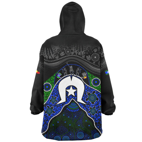 Indigenous Australian Aboriginal Snug Hoodie Torres Warrior Legacy NAIDOC Journey