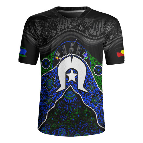 Indigenous Australian Aboriginal Rugby Jersey Torres Warrior Legacy NAIDOC Journey