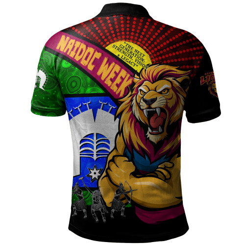 Brisbane Lions Polo Shirt NAIDOC Week Pride Edition Brisbane Lions Polo Shirt NAIDOC Week Pride Edition