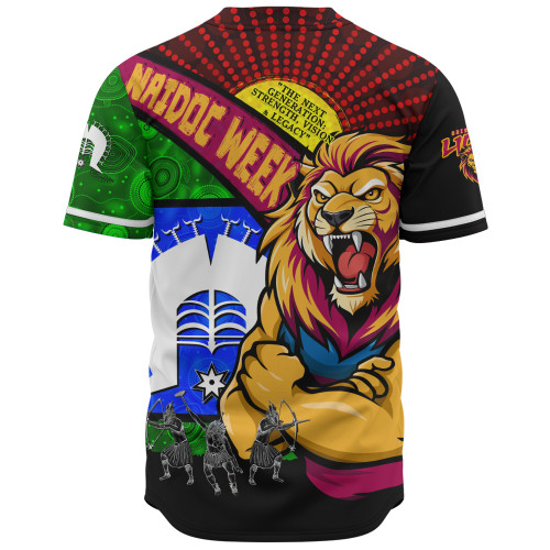 Brisbane Lions Baseball Shirt NAIDOC Week Pride Edition