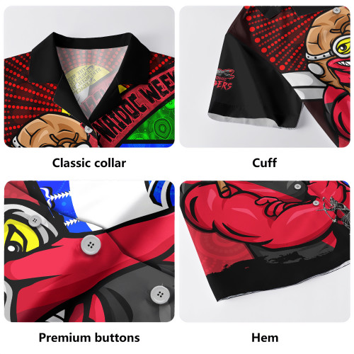 Essendon Hawaiian Shirt NAIDOC Week Pride Edition Essendon Hawaiian Shirt NAIDOC Week Pride Edition