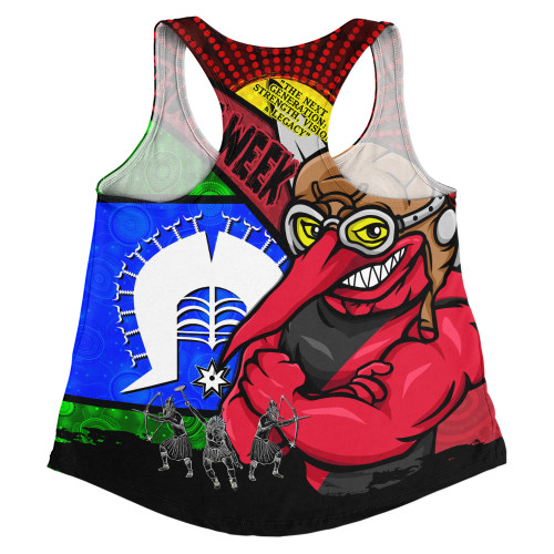 Essendon Women Racerback Singlet NAIDOC Week Pride Edition