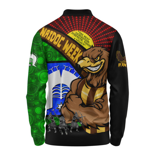 Hawthorn Long Sleeve Polo Shirt NAIDOC Week Pride Edition