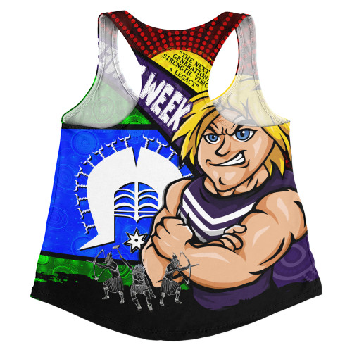 Fremantle Women Racerback Singlet NAIDOC Week Pride Edition Fremantle Women Racerback Singlet NAIDOC Week Pride Edition