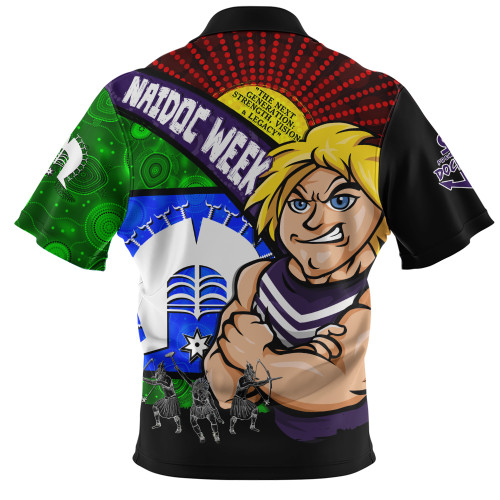 Fremantle Zip Polo Shirt NAIDOC Week Pride Edition Fremantle Zip Polo Shirt NAIDOC Week Pride Edition