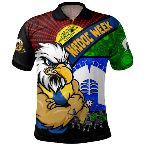 West Coast Eagles Polo Shirt NAIDOC Week Pride Edition