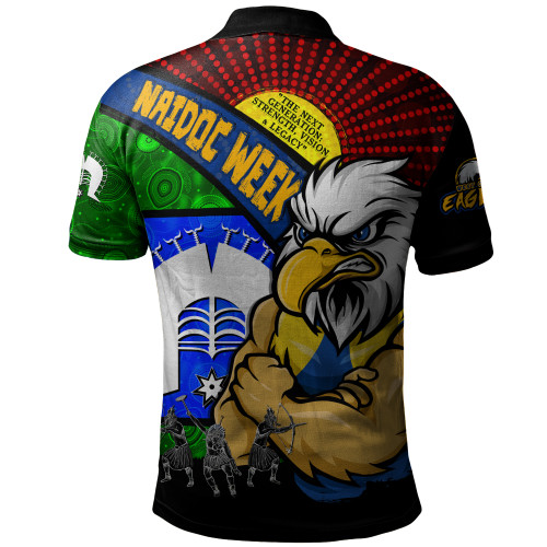 West Coast Eagles Polo Shirt NAIDOC Week Pride Edition