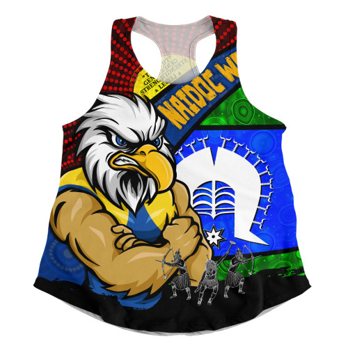 West Coast Eagles Women Racerback Singlet NAIDOC Week Pride Edition