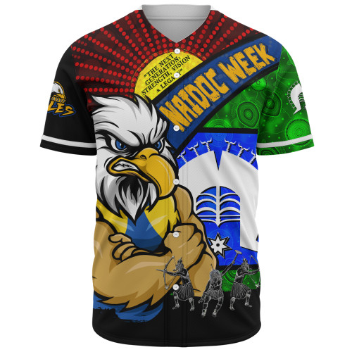 West Coast Eagles Baseball Shirt NAIDOC Week Pride Edition