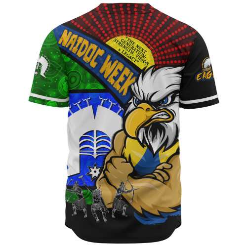 West Coast Eagles Baseball Shirt NAIDOC Week Pride Edition