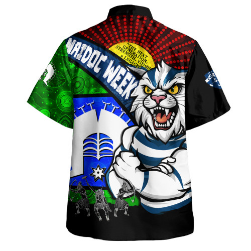 Geelong Cats Hawaiian Shirt NAIDOC Week Pride Edition