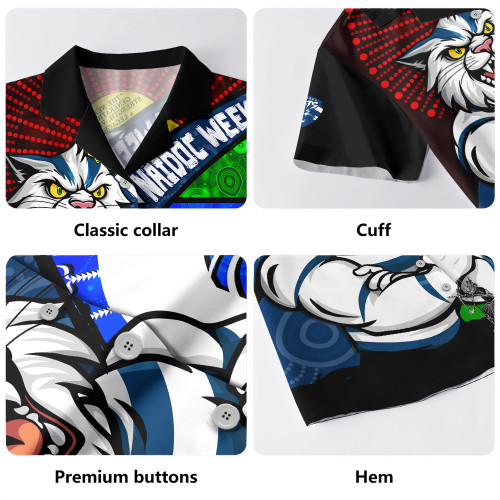 Geelong Cats Hawaiian Shirt NAIDOC Week Pride Edition