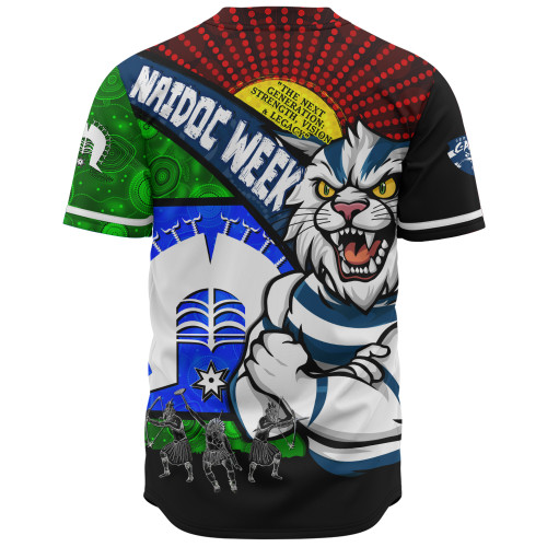 Geelong Cats Baseball Shirt NAIDOC Week Pride Edition