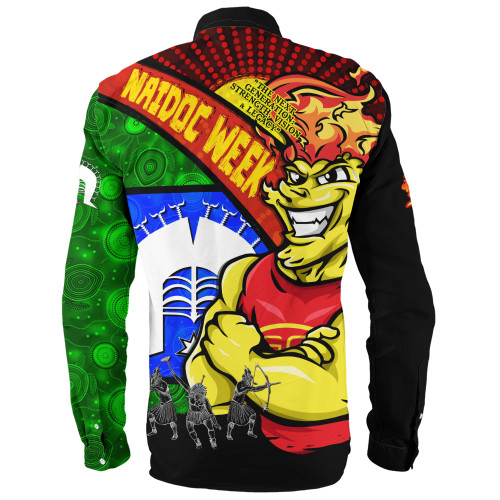 Gold Coast SUNS Long Sleeve Shirt NAIDOC Week Pride Edition