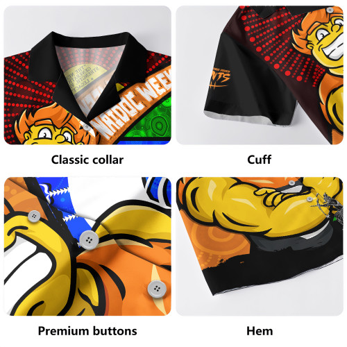 GWS GIANTS Hawaiian Shirt NAIDOC Week Pride Edition GWS GIANTS Hawaiian Shirt NAIDOC Week Pride Edition