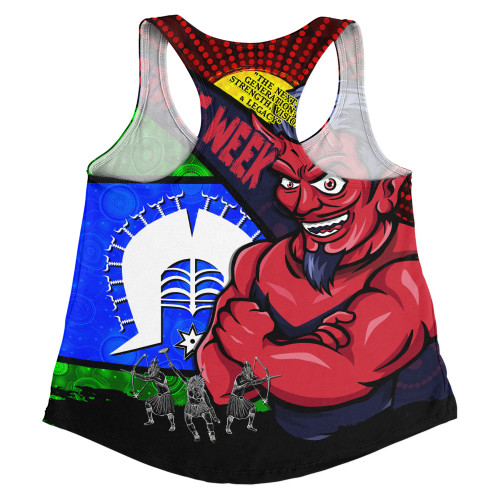 Melbourne Women Racerback Singlet NAIDOC Week Pride Edition