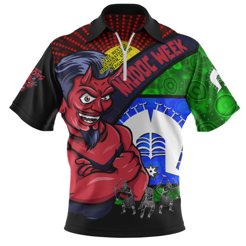 Melbourne Zip Polo Shirt NAIDOC Week Pride Edition