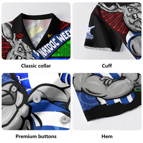North Melbourne Hawaiian Shirt NAIDOC Week Pride Edition