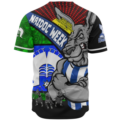 North Melbourne Baseball Shirt NAIDOC Week Pride Edition North Melbourne Baseball Shirt NAIDOC Week Pride Edition