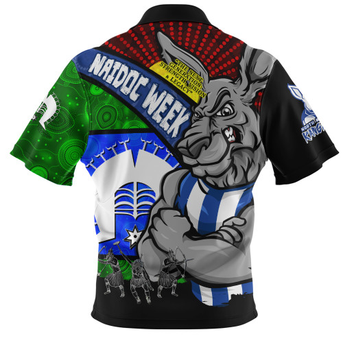 North Melbourne Zip Polo Shirt NAIDOC Week Pride Edition