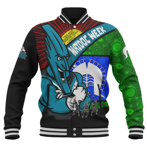 Port Adelaide Baseball Jacket NAIDOC Week Pride Edition