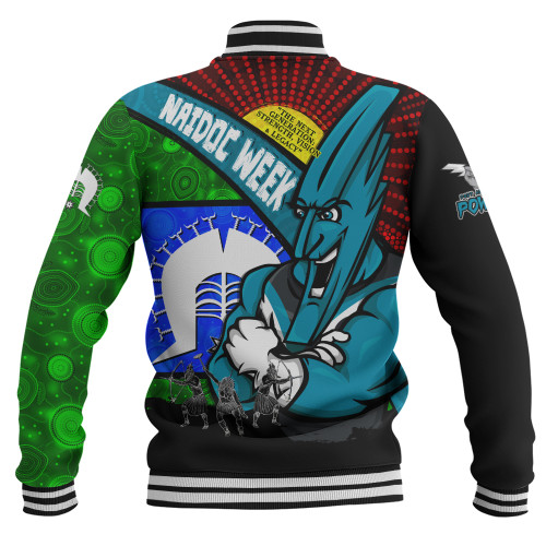 Port Adelaide Baseball Jacket NAIDOC Week Pride Edition