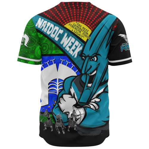 Port Adelaide Baseball Shirt NAIDOC Week Pride Edition