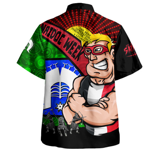 St Kilda Hawaiian Shirt NAIDOC Week Pride Edition St Kilda Hawaiian Shirt NAIDOC Week Pride Edition