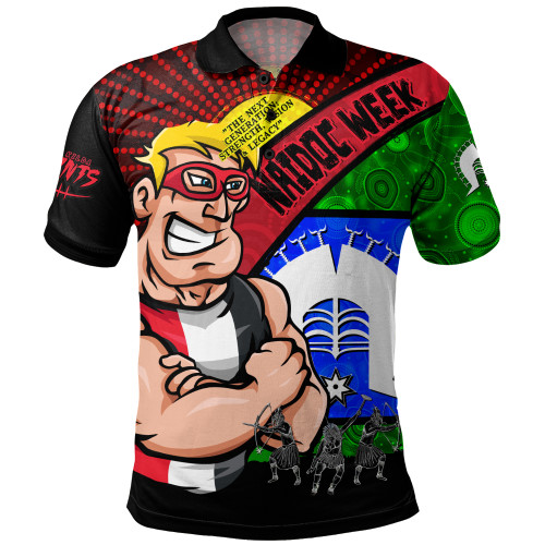 St Kilda Polo Shirt NAIDOC Week Pride Edition