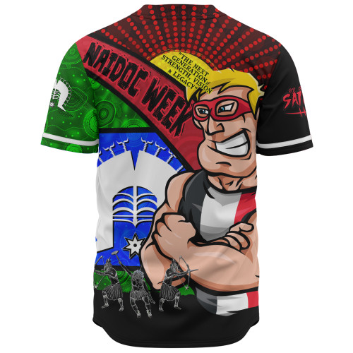St Kilda Baseball Shirt NAIDOC Week Pride Edition