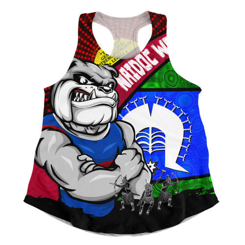 Western Bulldogs Women Racerback Singlet NAIDOC Week Pride Edition