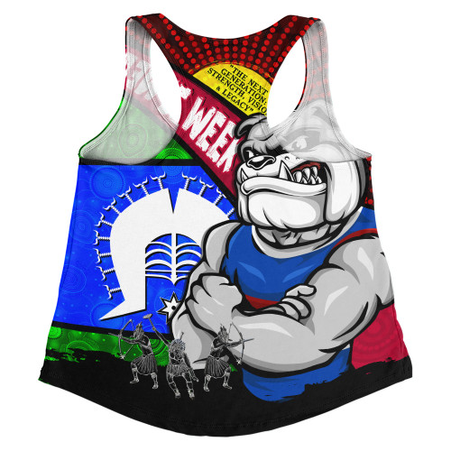 Western Bulldogs Women Racerback Singlet NAIDOC Week Pride Edition