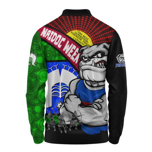Western Bulldogs Long Sleeve Polo Shirt NAIDOC Week Pride Edition Western Bulldogs Long Sleeve Polo Shirt NAIDOC Week Pride Edition