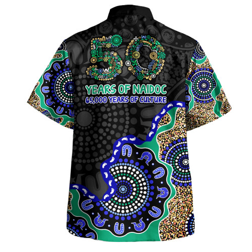 Indigenous Australian Aboriginal Hawaiian Shirt NAIDOC Fifty Years Cultural Celebration Edition Indigenous Australian Aboriginal Hawaiian Shirt NAIDOC Fifty Years Cultural Celebration Edition