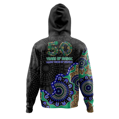 Indigenous Australian Aboriginal Hoodie NAIDOC Fifty Years Cultural Celebration Edition