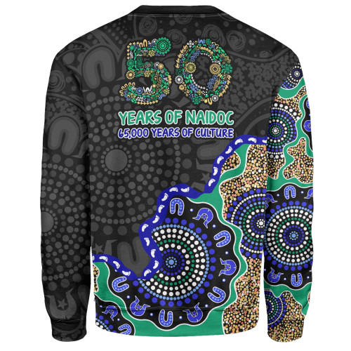 Indigenous Australian Aboriginal Sweatshirt NAIDOC Fifty Years Cultural Celebration Edition