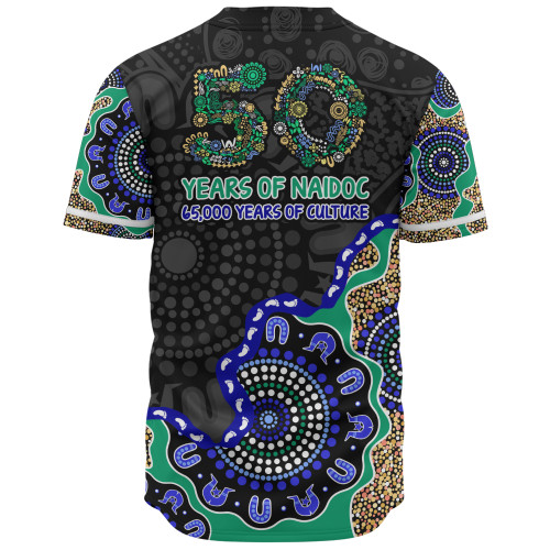Indigenous Australian Aboriginal Baseball Shirt NAIDOC Fifty Years Cultural Celebration Edition Indigenous Australian Aboriginal Baseball Shirt NAIDOC Fifty Years Cultural Celebration Edition