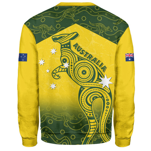 Indigenous Australian Aboriginal Sweatshirt Dreamtime Kangaroo Australia Pride