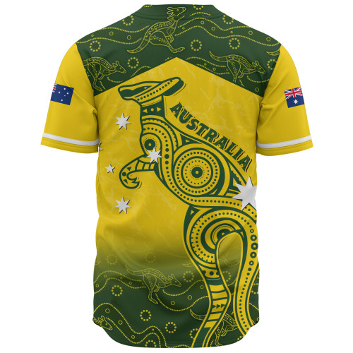 Indigenous Australian Aboriginal Baseball Shirt Dreamtime Kangaroo Australia Pride