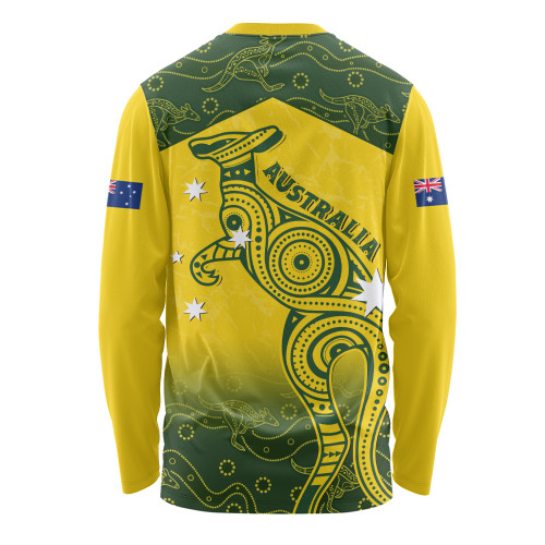 Indigenous Australian Aboriginal Long Sleeve T-shirt Dreamtime Kangaroo Australia Pride