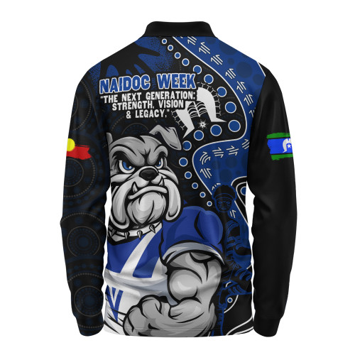 Canterbury-Bankstown Bulldogs Long Sleeve Polo Shirt NAIDOC Indigenous Warrior Spirit