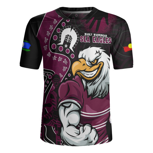 Manly Warringah Sea Eagles Rugby Jersey NAIDOC Indigenous Warrior Spirit Manly Warringah Sea Eagles Rugby Jersey NAIDOC Indigenous Warrior Spirit